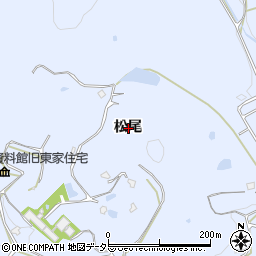 兵庫県宝塚市大原野松尾周辺の地図
