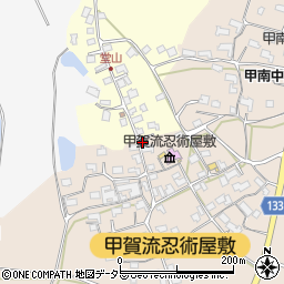 滋賀県甲賀市甲南町竜法師2313周辺の地図