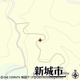 愛知県新城市徳定雁峰周辺の地図