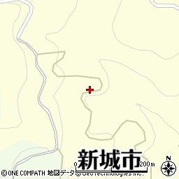 愛知県新城市徳定（雁峰）周辺の地図