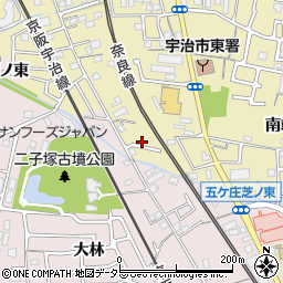 京都府宇治市木幡南端25周辺の地図
