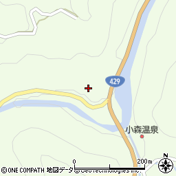 岡山県加賀郡吉備中央町小森1895周辺の地図