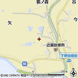 兵庫県宝塚市下佐曽利（欠）周辺の地図