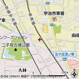 京都府宇治市木幡南端25-3周辺の地図