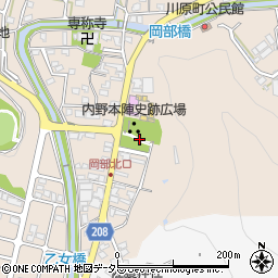 岡部宿公園周辺の地図