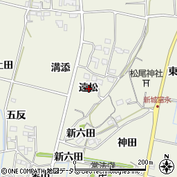 愛知県新城市富永遠松周辺の地図