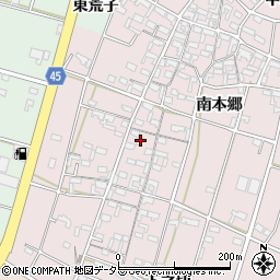 愛知県安城市和泉町南本郷121周辺の地図
