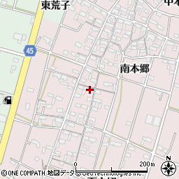 愛知県安城市和泉町南本郷121-3周辺の地図