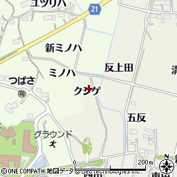 愛知県新城市富永クシゲ周辺の地図