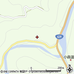岡山県加賀郡吉備中央町小森1909周辺の地図