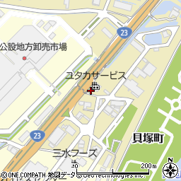 三重県四日市市貝塚町周辺の地図
