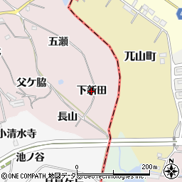 愛知県阿久比町（知多郡）萩（下新田）周辺の地図