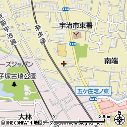 京都府宇治市木幡南端12-8周辺の地図