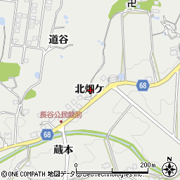 兵庫県宝塚市長谷北畑ケ周辺の地図