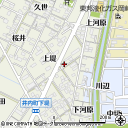 愛知県岡崎市井内町上堤15周辺の地図