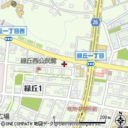 岡崎信用金庫緑丘支店周辺の地図
