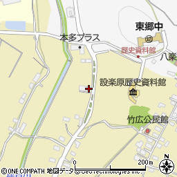 愛知県新城市竹広80周辺の地図