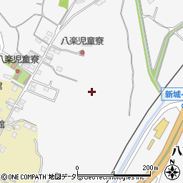 愛知県新城市八束穂八子周辺の地図