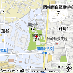 勝鬘寺周辺の地図