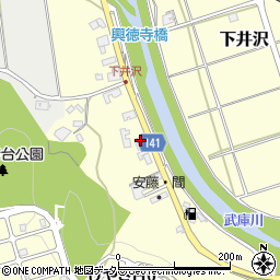 兵庫県三田市下井沢310周辺の地図