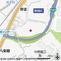 愛知県新城市八束穂清水ケ入周辺の地図