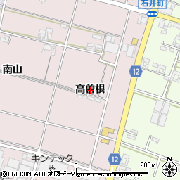 愛知県安城市和泉町高曽根周辺の地図