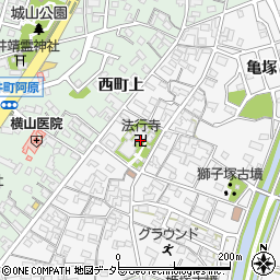 法行寺周辺の地図