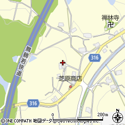 兵庫県三田市上内神734周辺の地図
