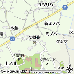 愛知県新城市矢部本並82周辺の地図
