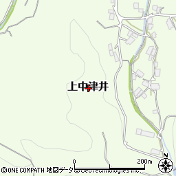 岡山県真庭市上中津井周辺の地図