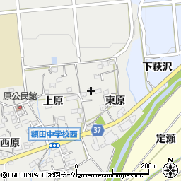 愛知県岡崎市樫山町東原58周辺の地図