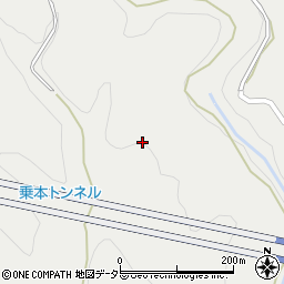 愛知県新城市乗本平岩周辺の地図