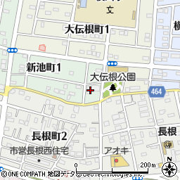 乙川　北部記念館周辺の地図