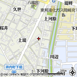 愛知県岡崎市井内町上堤1周辺の地図