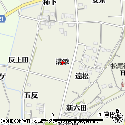 愛知県新城市富永溝添周辺の地図