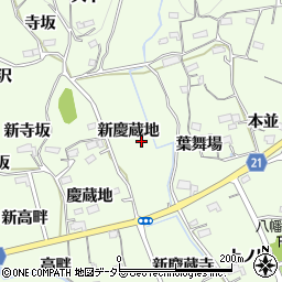 愛知県新城市矢部新慶蔵地周辺の地図