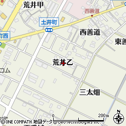 愛知県岡崎市土井町荒井乙周辺の地図