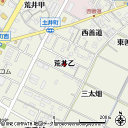 愛知県岡崎市土井町（荒井乙）周辺の地図
