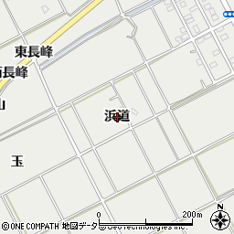 愛知県常滑市金山浜道周辺の地図