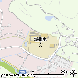 赤磐市立城南小学校周辺の地図