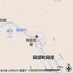 静岡県藤枝市岡部町岡部2611周辺の地図