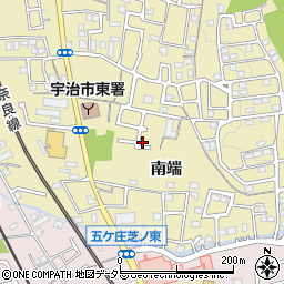 京都府宇治市木幡南端59-12周辺の地図