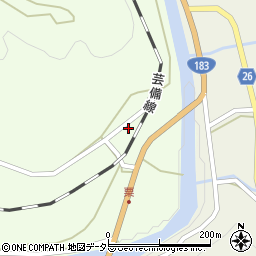 広島県庄原市西城町栗254周辺の地図