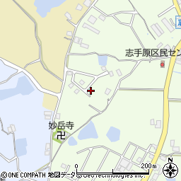 兵庫県三田市志手原862-66周辺の地図