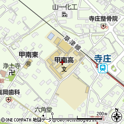 滋賀県立甲南高等学校周辺の地図