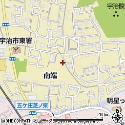 京都府宇治市木幡南端1周辺の地図