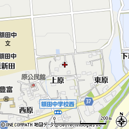 愛知県岡崎市樫山町上原16周辺の地図