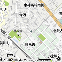 愛知県岡崎市蓑川町周辺の地図