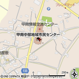 甲賀市甲南中部地域市民センター周辺の地図