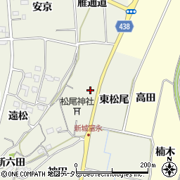愛知県新城市富永松尾周辺の地図